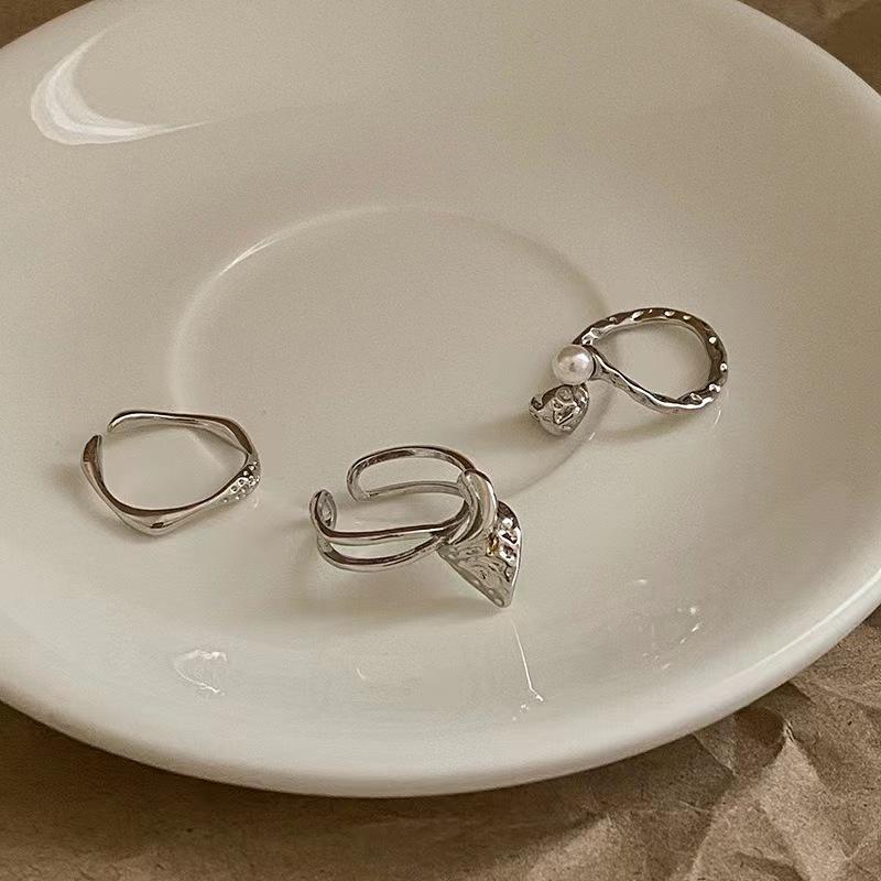 Korean version irregular opening ring premium index finger ring 2025 new trend