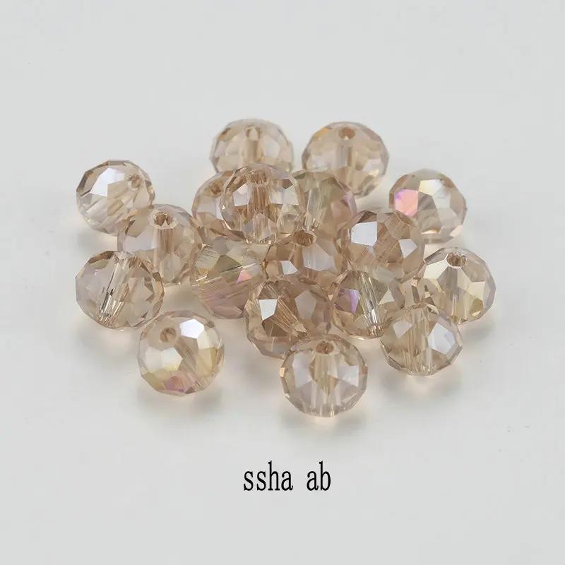 4mm glass beads plated Color faceted round crystal beads Jewelry beads for bracelet necklace Jewelry making DIY 150pcs