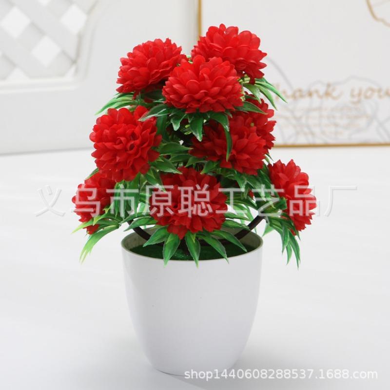Flower, Small Tree Money TreePlastic FlowerArtificial Plant Set Floral Decoration Artificial Potted Plant Ornaments