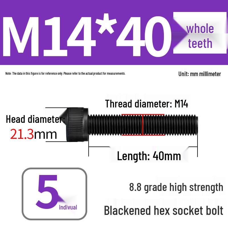 8.8 High-Strength Socket Head Cap Screw Bolt (M4-M20)