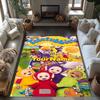 Teletubbies Customizable Name Floor Mat Design for Outdoor Game Room Study Room Kitchen Anti-slip Rug Anime Office Decor Birthday/Christmas Gift