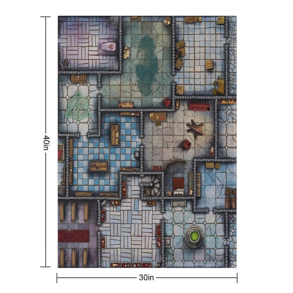 Dungeon Delve Adventure Fantasy RPG Map Throw Blanket Sofa Throw funny gift Fashion Sofas Multi-Purpose Blankets