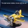 Silent Rotating Airplane Solar Powered Car Interior Decoration Cool Car Dashboard Ornament  Gifts
