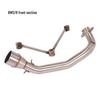 Stainless Steel Front Exhaust Pipe for Cygnus BWS R X Motorcycle Generations 1-3