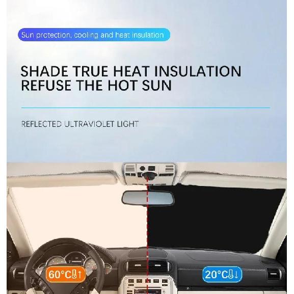Car Window Sunshade Cover for JEEP Commander Sun Shade Windshield Visor Protector Windscreen Folding Auto UV Protection CurtainWindshield Sunshades 1