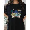 Polyester Short Sleeve Tee Wrinkle-Resistant Travel Casual