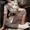 Sexy nurse outfit lingerie seduction hot solid color skirt cosplay uniform suit