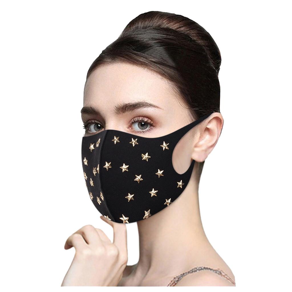 Fashion Women Men Shiny Diamond Reusable Breathable Safe Mask