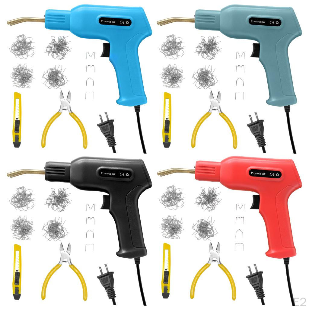 Plastics Welders 0W with 4 Types Staples Staplers Machine Handy for Car Repairing