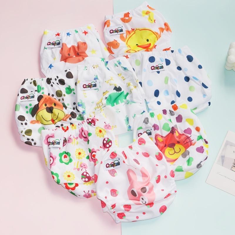 Baby Adjustable Cloth Diapers Washable Inserts Nappy Baby Underwear Reusable Pants
