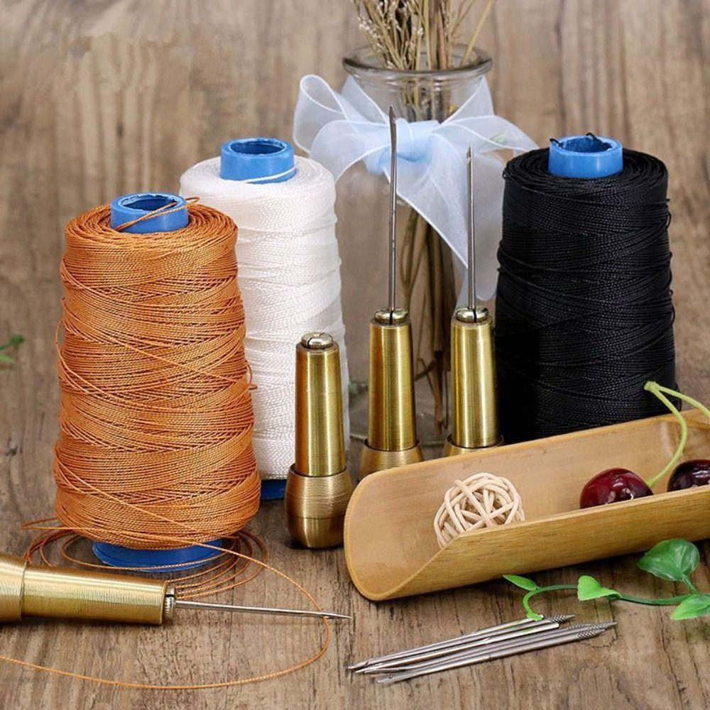 Thick Line Sewing Thread Needle Set Metal Handle Sewing Kit  Leather Sewing
