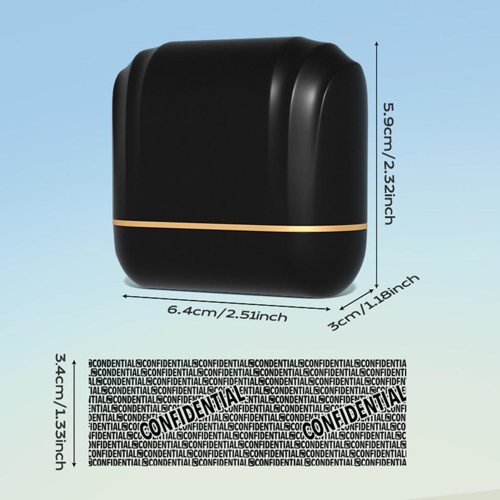 Identity Protection Roller Stamp Self-Inking Confidential Rolling Information Blocker Security Stamps Ink Roller for Mail