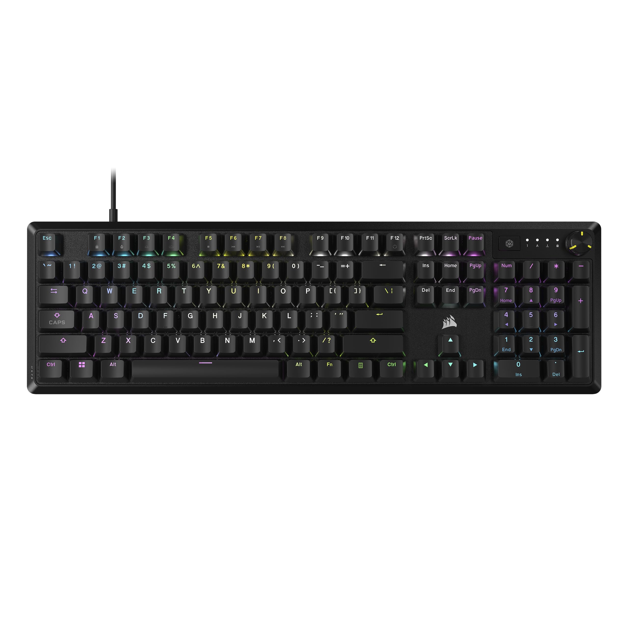 

CORSAIR K70 CORE Linear RGB Red Axis Gaming Keyboard with Replaceable Keycaps, Japanese Layout, Black, CH-910971E-JP