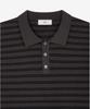 Tienjiti W Striped Polo Washable Knit (Greyish Brown) Tnsw6E202W2