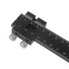 Precision Pocket Ruler Woodworking by Clear Style | Inch and Metric Indicators Professional Woodworking for T Track Rule