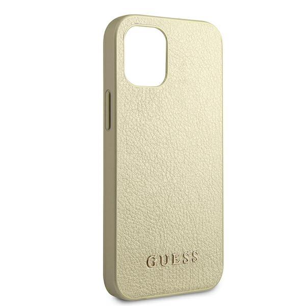 Guess Guhcp12Siglgo Iphone 12 Mini 5,4Złoty/Gold Hardcase Iridescent