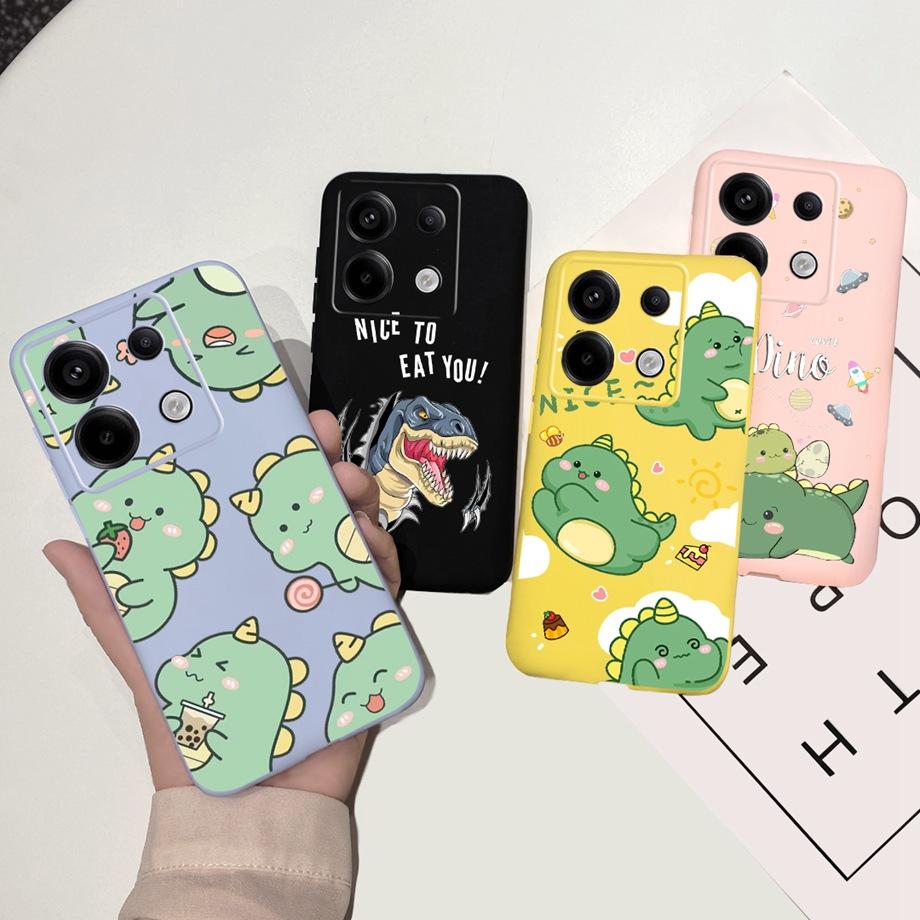 For Xiaomi Redmi Note 13 Pro 5G Phone Case Cow Print Checkered Pattern Soft Liquid Silicone Funda For Redmi Note 13 4G Pro+ Plus