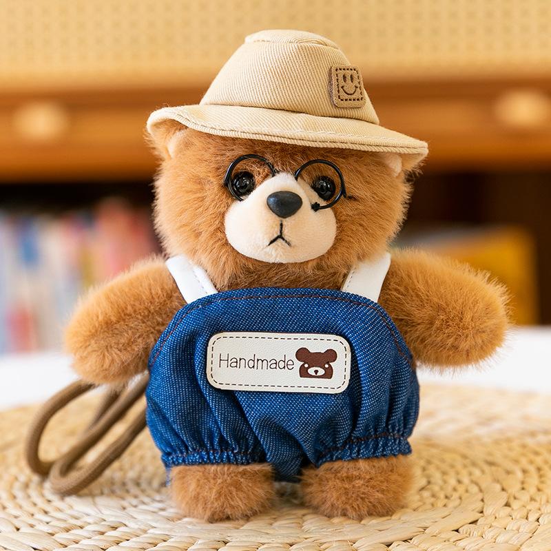 Cartoon Chef Sweatshirt Bear Plush Toy Artist Pendant Backpack Keychain
