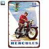 Retro Motorcycle Tin Sign Man Cave Garage Decor 20x30 Cm Metal Poster