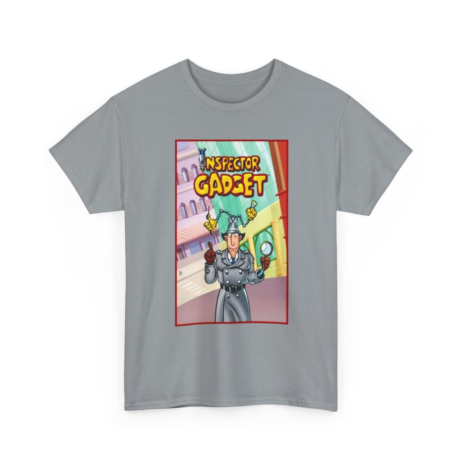 Inspector Gadget Unisex Heavy Cotton Tee, Cartoon Tee, Retro Pop Culture T-Shirt Mens Womens Tees Top M