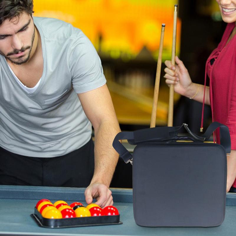 Portable Billiard Balls Bag Holder Convenient Pool Ball Backpack Billiard Pool Balls Carrying Travel Case