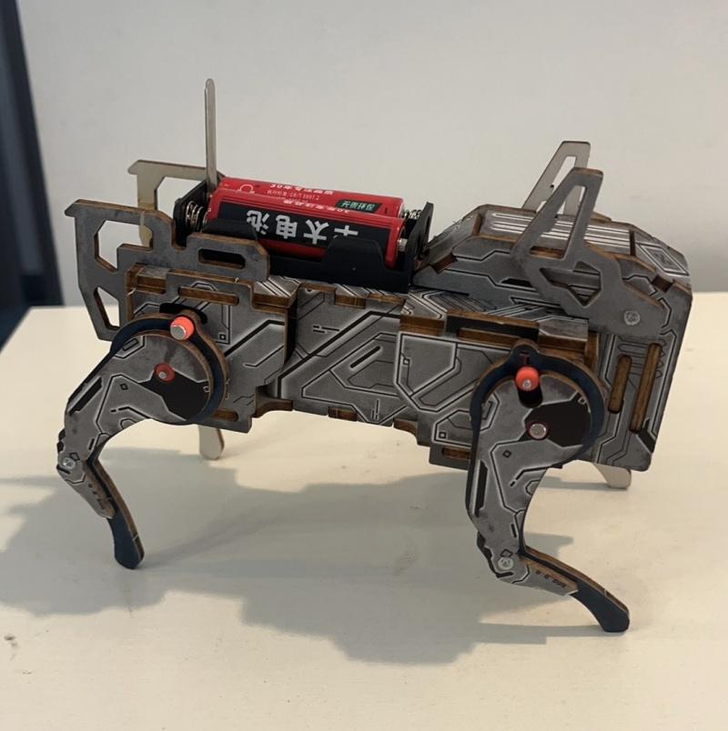 Voice Control Mechanical Dog STEM Kit DIY Wooden Fun Science Toy Educational Building Project Kids Classroom Learning Tool