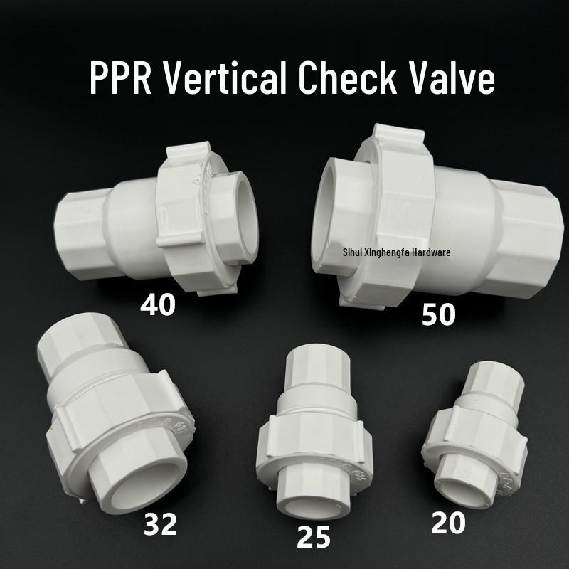 Clapet anti-retour à fusion à chaud unidirectionnel PPR: Connecteur anti-refoulement, anti-retour, eau froide/chaude (4pt, 6pt, 1in)