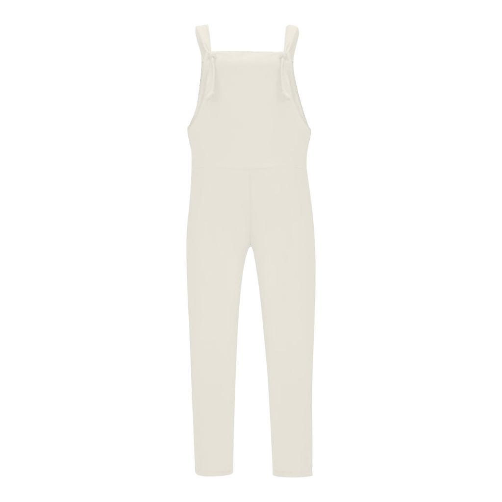 Women Jumpsuit Loose Large Size Casual Linen Cotton Suspenders Trousers
