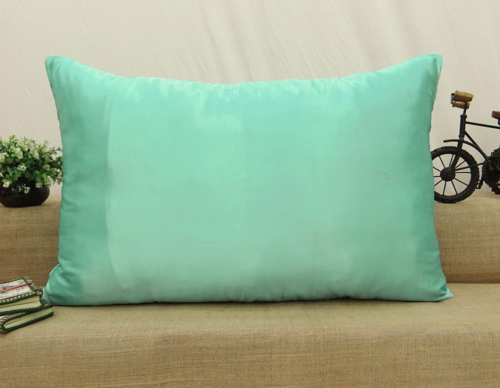 Satin Silk Pillow Sham Cushion Cover Home Bed Decor Throw Case - Choose Size