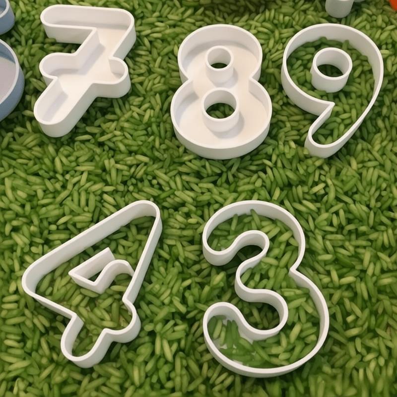 10pcs Heavy-Duty Plastic Number Theme Stamps, 0-9 Number Pattern, Suitable for Ceramic Clay, Pottery, Slab Rolling And Crafts