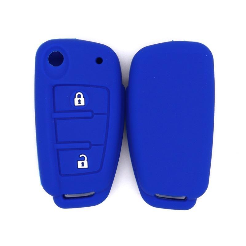 

Suitable for Chery A5QQ Fengyun Dongfang Qiyun Arrizo Tiggo folding 2-button silicone car key bag case синій