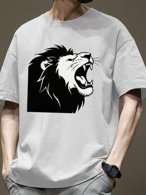 Men's 100% Pure Cotton T-Shirts Styles for Summer Are Loose - Fitting Breathable and Comfortable Offering an Ideal Choice