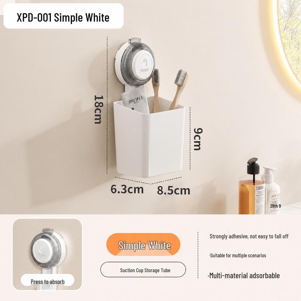Kitchen Suction Cup No-Drill Wall-Mounted Spice Rack
