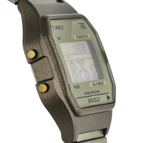 TIMEX 80mm American Watch TW2U94000, Gold Dial, Resin and Acrylic Dial, Quartz Movement, Digital Movement, 30mm