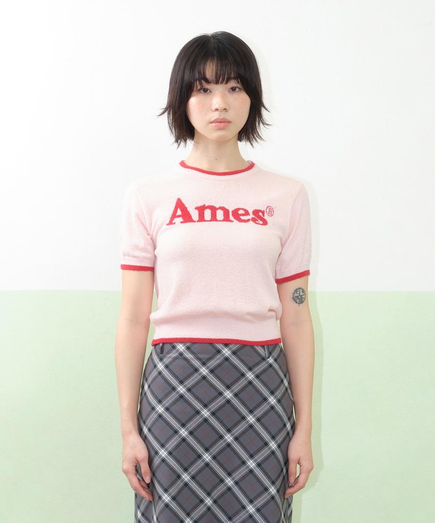 AMES-WORLDWIDE Basic Logo Knit Pink