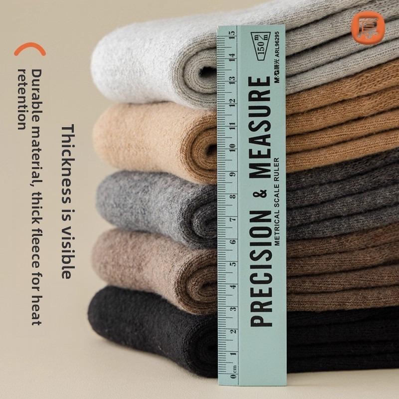 Woolen Socks for Men, Thickened and Warm Sleep Socks for Autumn and Winter, Heat-locking and Non-shedding Cashmere Socks, Thick Socks