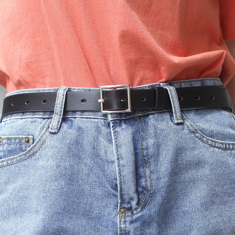 Contemporary Black Womens Pants With Stylish Buckle And Belt For Chic Effortless