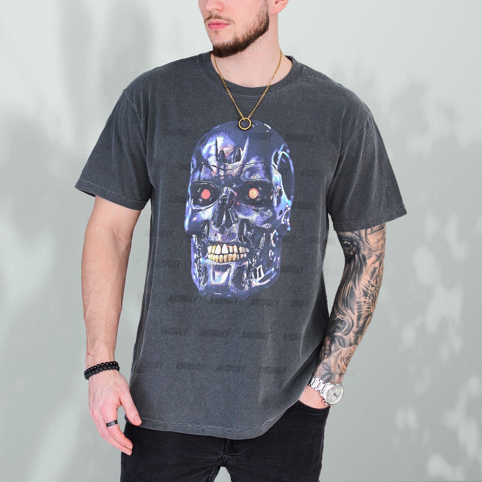 Retro Sci-Fi Robot T-Shirt: 80s Movie Graphic Tee L
