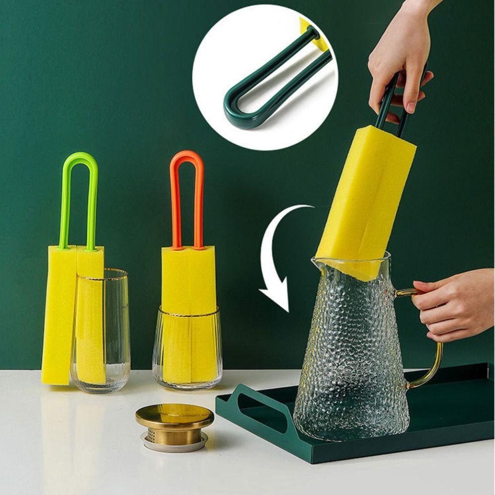 

Бутылка для поглощения воды, губчатая щетка, двухсторонние чистящие средства, новая щетка для мытья чашек