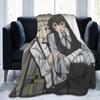 Dazai Bungo Stray Dogs Blanket Velvet Spring Autumn Portable Ultra-Soft Throw Blankets for Bed Office Plush Thin Quilt