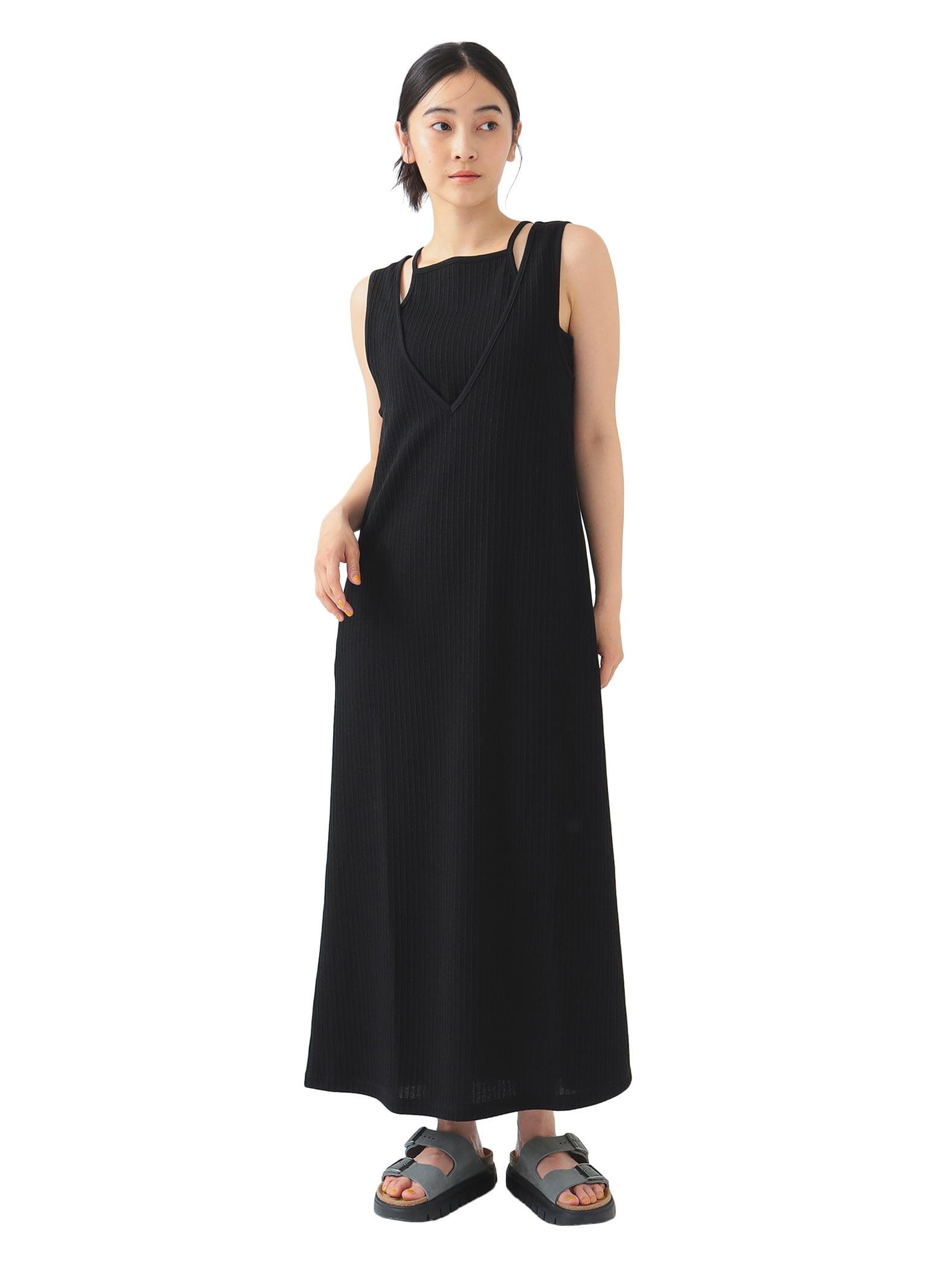 

B:MING LIFE STORE by BEAMS Layered Dress (S-M) Women s Black Medium