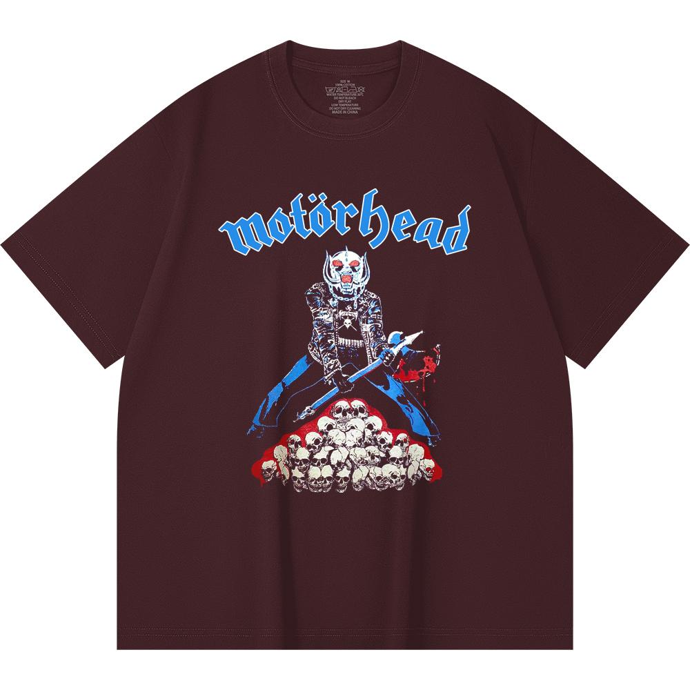 230 Gsm 100% Cotton Heavy Metal T-Shirt  Rock Band Popular Music Print Unisex Heavy Cotton T Shirt