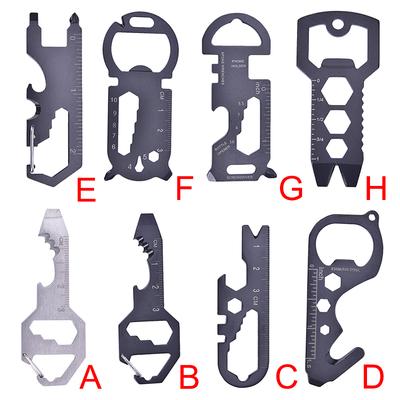 Outdoor Multi-Function Tool Card Opener Keychain With Multi-Purpose Gadgets Tool