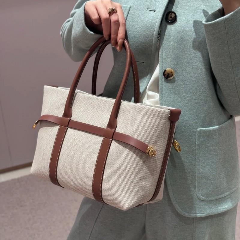 Large Tote Bag Genuine Leather Splicing Handbag Women Retro Fashion Commuter