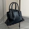 Minimalist Irregular Handbag With Multiple Pockets Smooth Leather Texture Women Versatile Crossbody Or Tote Use Commute Mini Bag