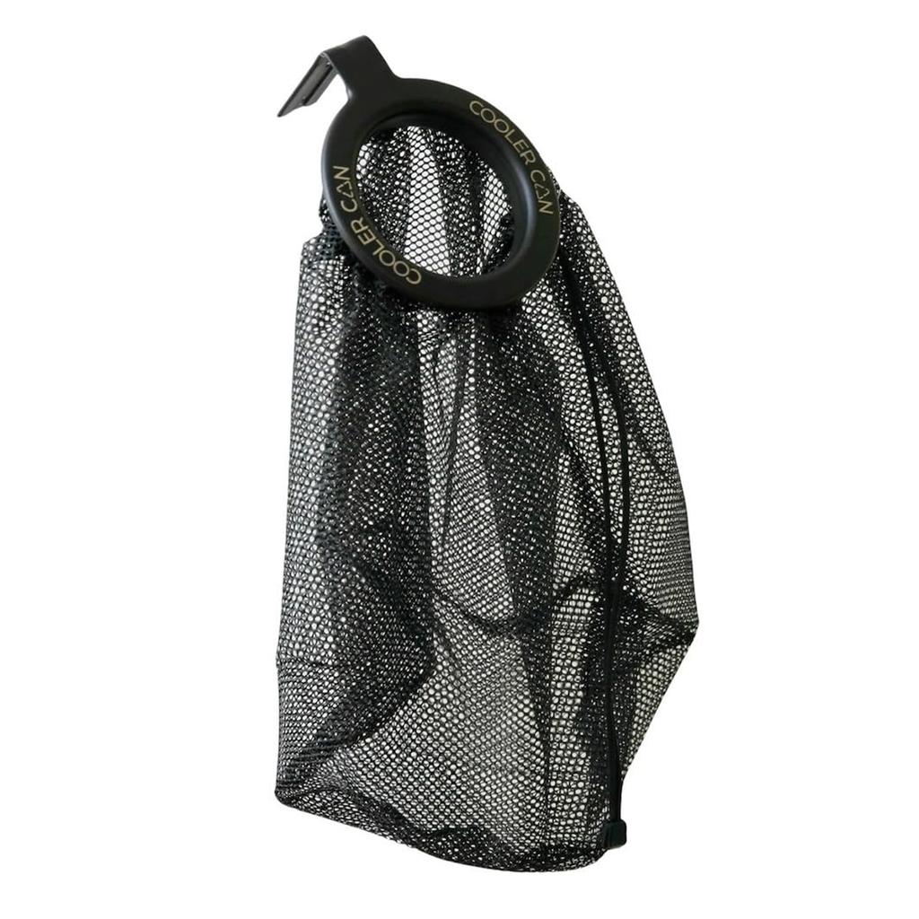 Outdoor Trash Can Accessory Storage Basket Mesh Bag with Hook for Attaching to Cooler Cans and Trash Containers Durable Mesh Design