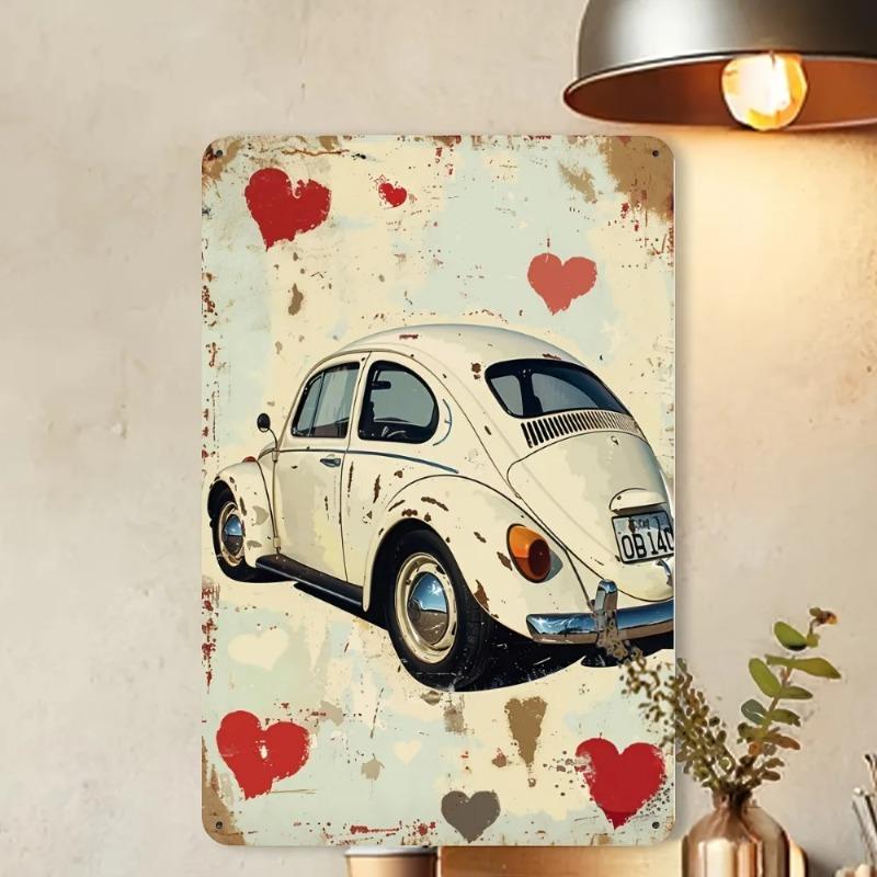 Retro Car Garage Metal Tin Sign Vintage 8x12 Inch Wall Art for Man Cave Bar Decor