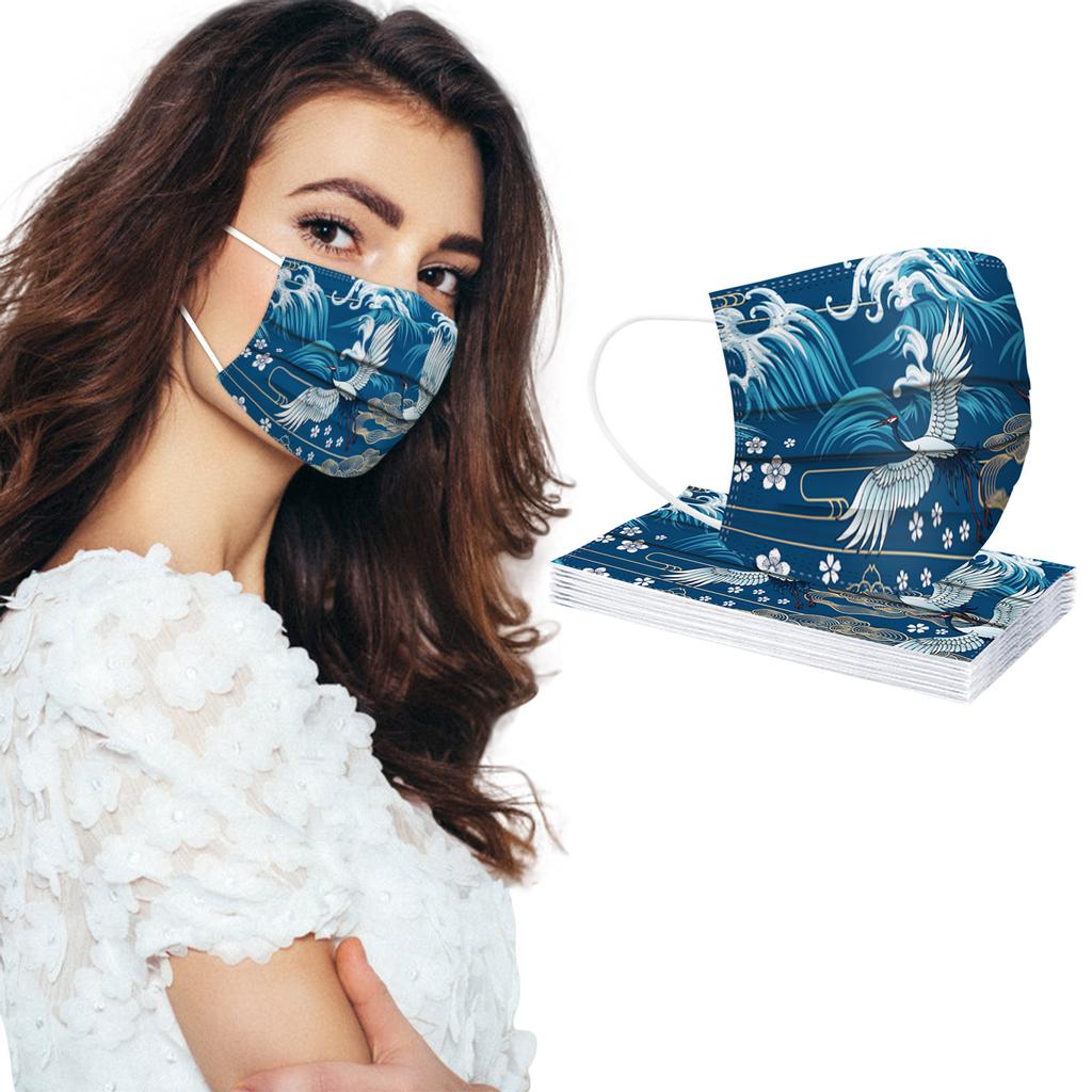 Adult Mask Disposable Face Mask Industrial 3Ply Ear Loop 10/20/30/40/50/100PCS