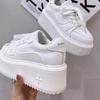 Muffin thick sole inner height increase little white shoes women's 2025 new spring popular women's shoes popular casual sports board shoes