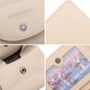 Humerpaul Ladies Clutch First Layer Cowhide Wallet Thin Wallet Large Capacity Coin Bag with Photo Window Coin Purse
